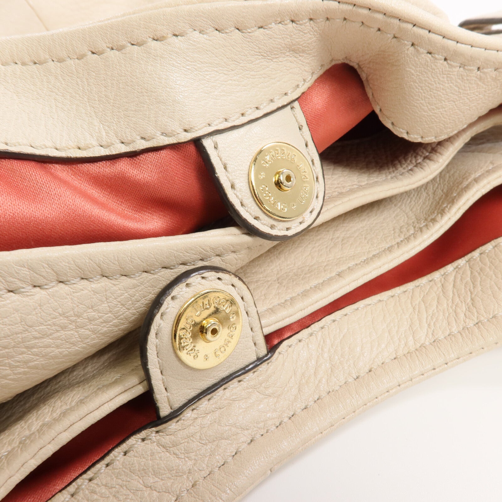 COACH 牛皮皮革Shoulder Bag金扣肩背袋