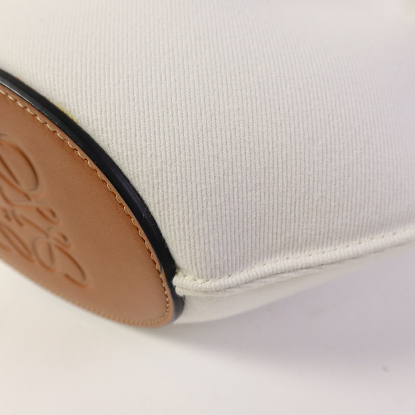 LOEWE 帆布/牛皮皮革Tote Bag手挽袋