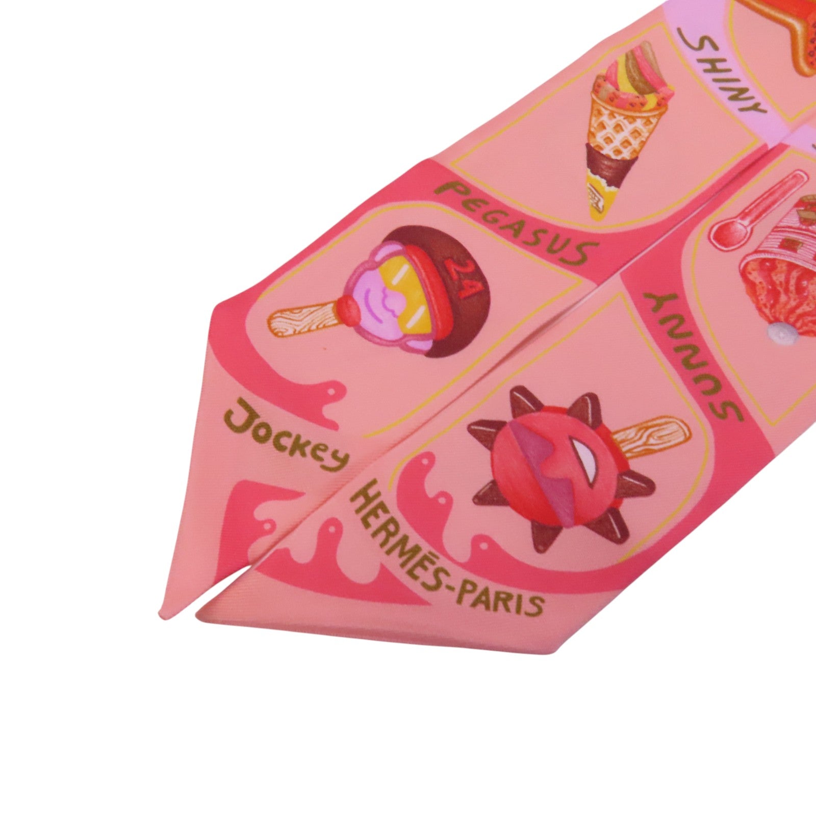 HERMES 絲質Twilly Scarf絲巾