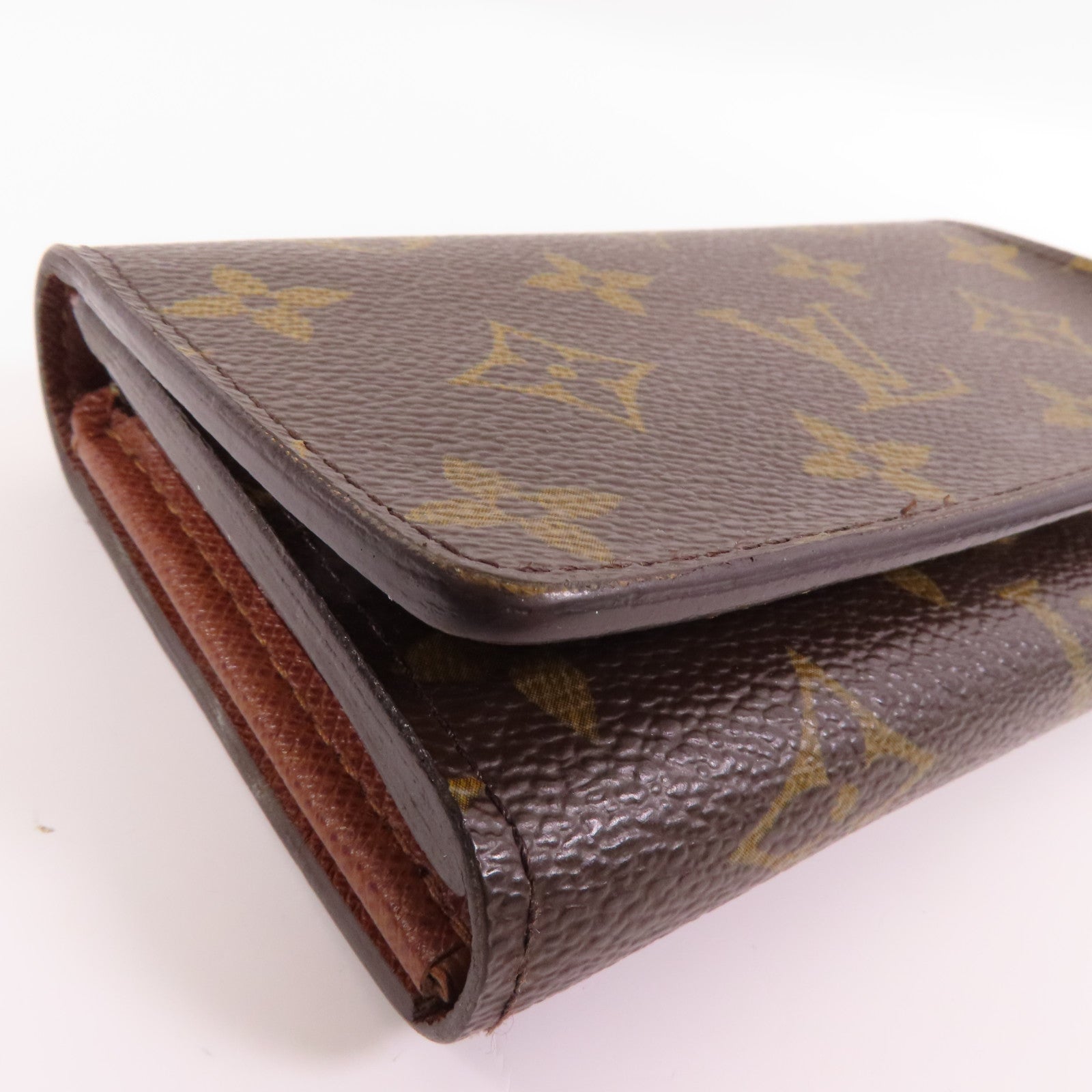 LOUIS VUITTON Monogram Porte Monnaie Wallet金扣短錢包