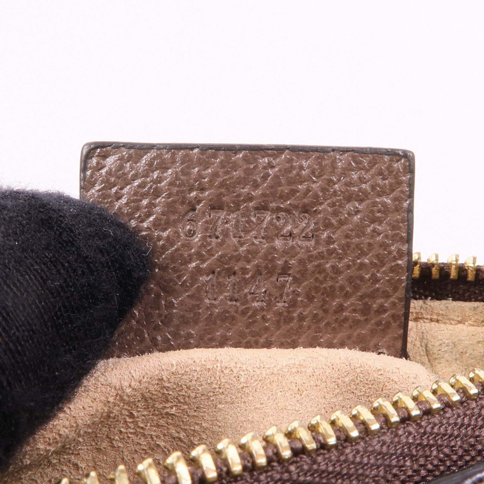 GUCCI GG GHW Ophidia Key Case 671722 Coated Canvas Brown