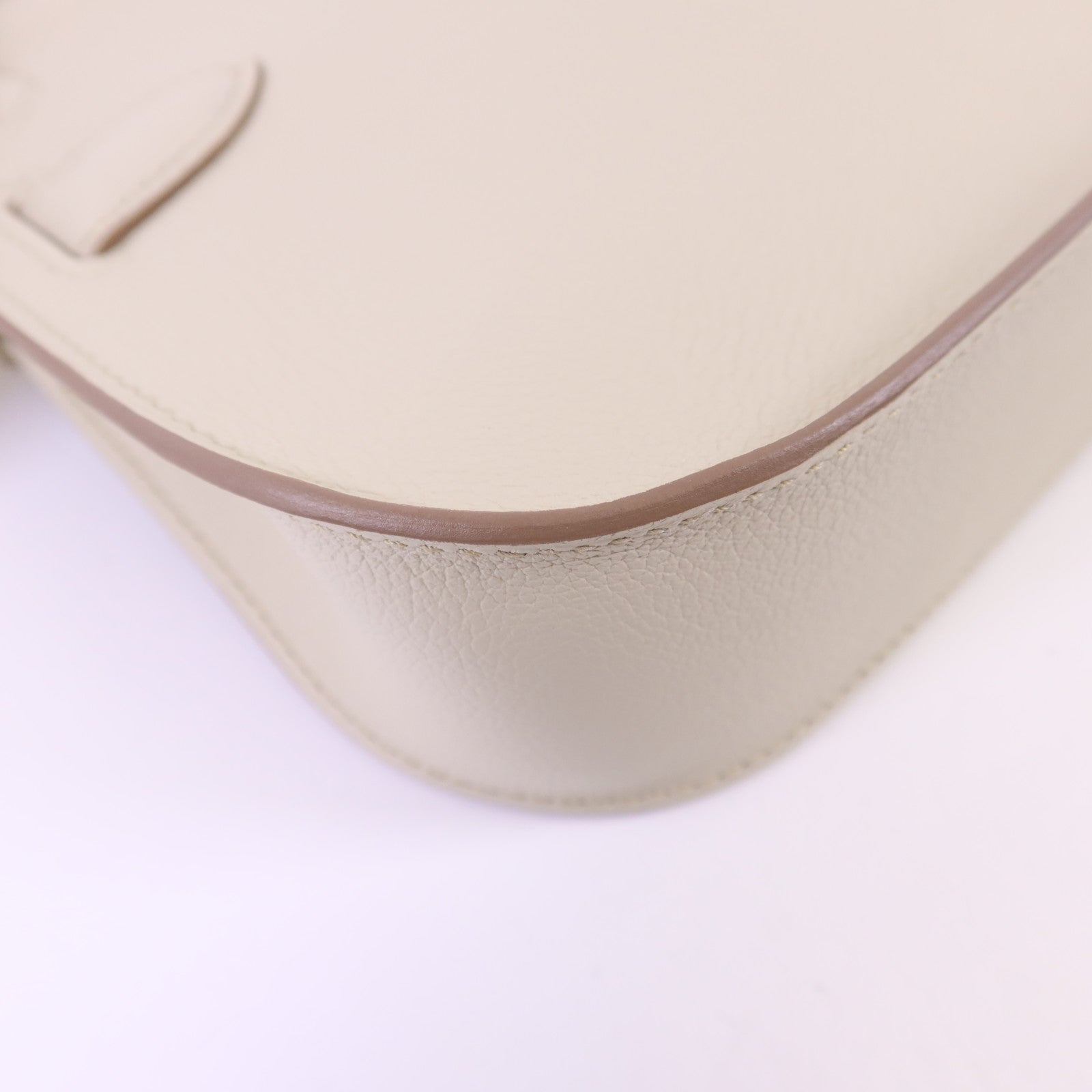 HERMES Evercolor皮革Mini Jypsiere金扣肩背袋Beton