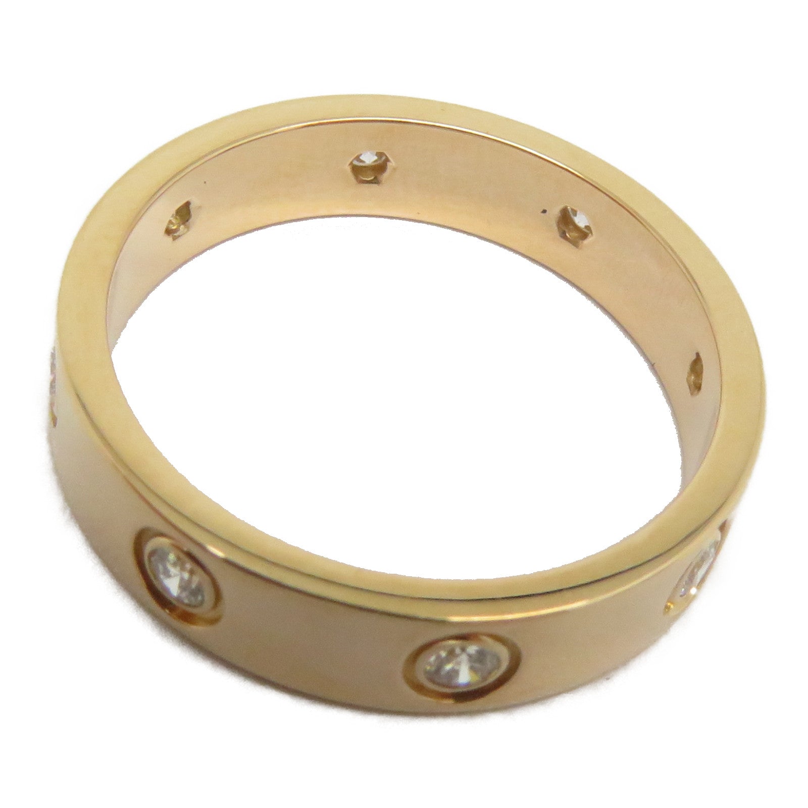 CARTIER 【激減優惠】18K玫瑰金Love Wedding Ring鑽石戒指Cartier#51/US#5.75