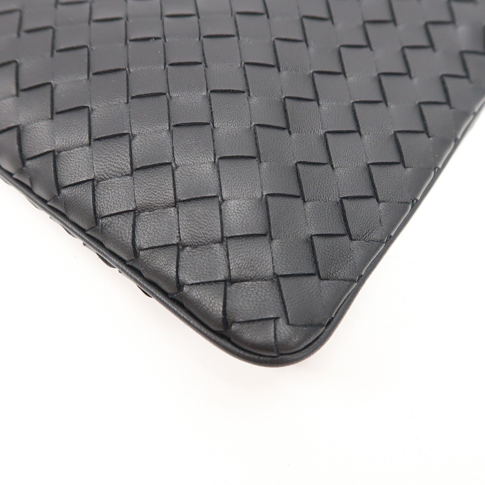 BOTTEGA VENETA 【激減優惠】織紋皮革Shoulder Bag肩背袋黑色
