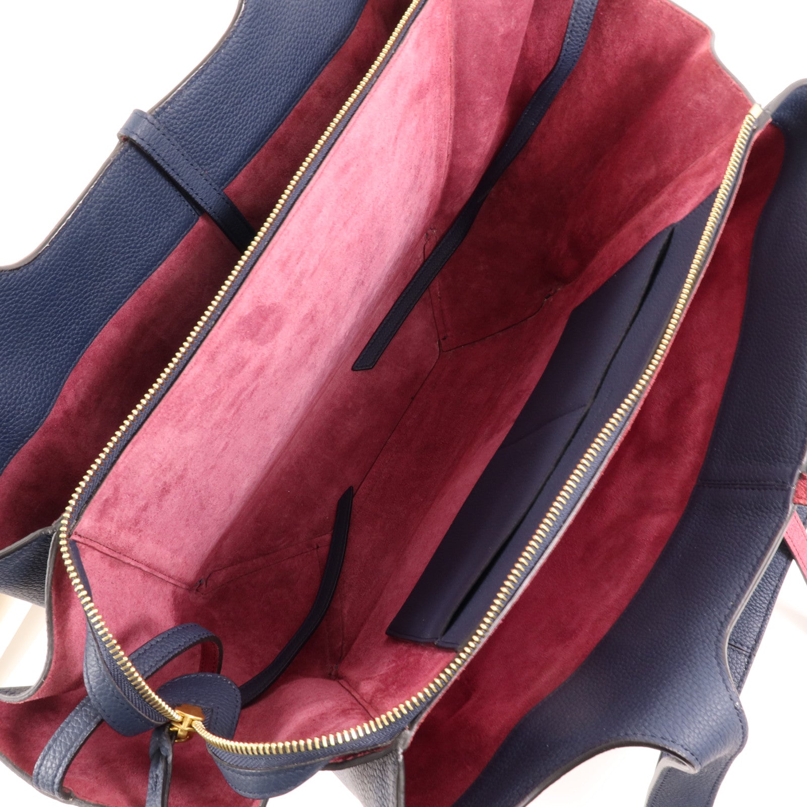 CELINE 牛皮皮革Tri-Fold金扣肩背袋