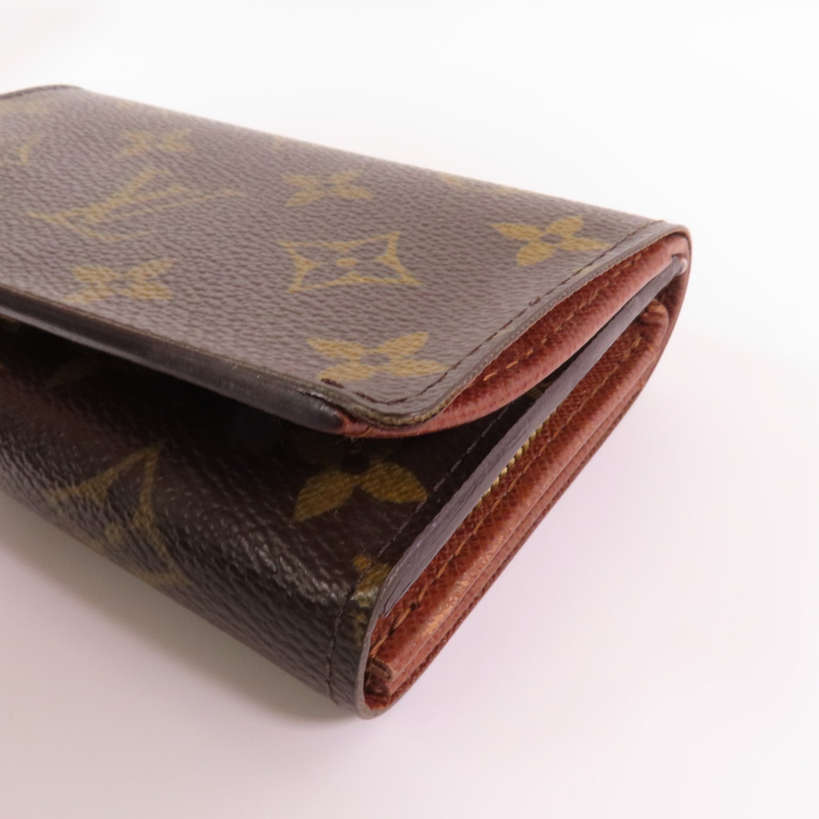 LOUIS VUITTON Monogram Porte Monnaie Wallet金扣短錢包