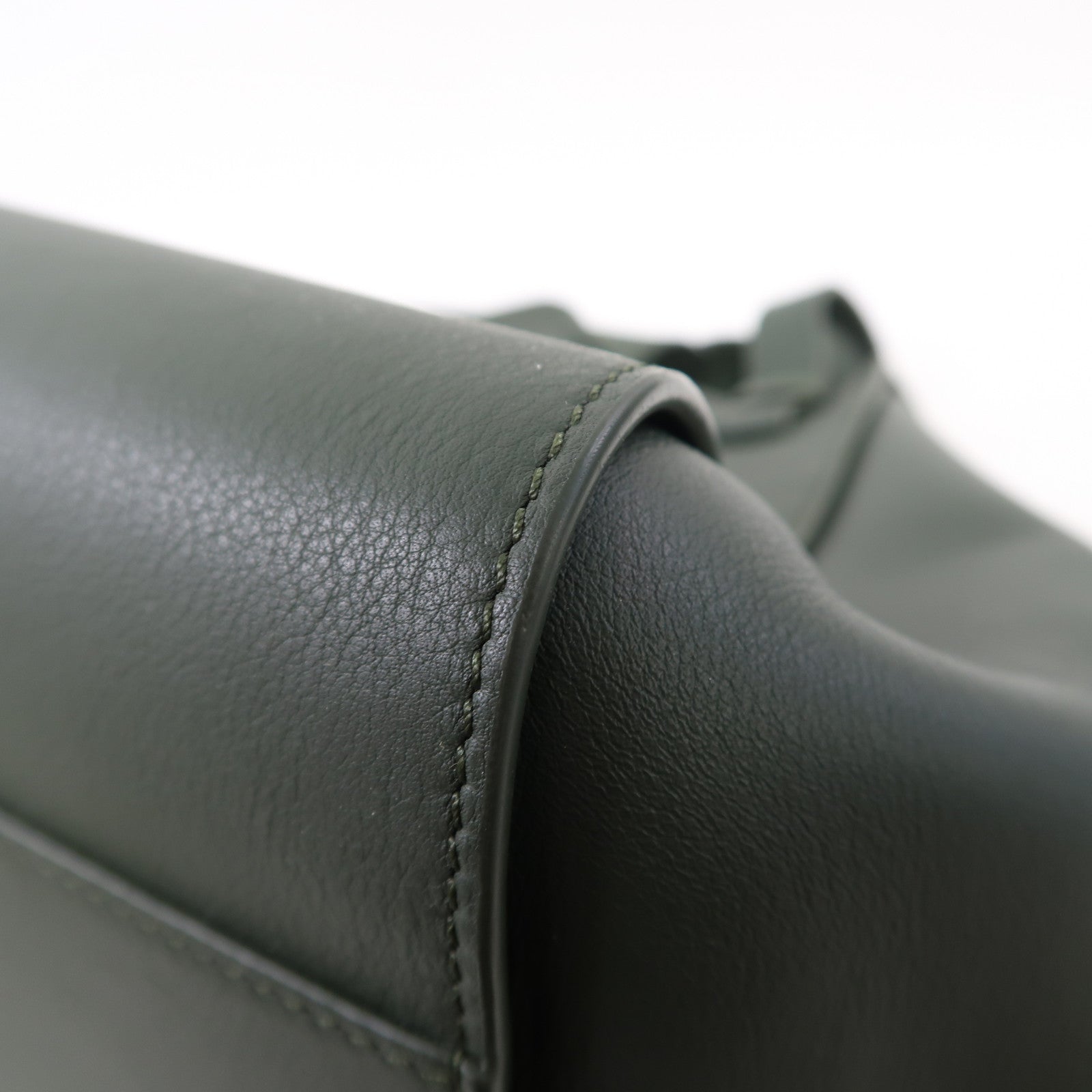 LOEWE 牛皮皮革Hammock Medium金扣手挽肩背兩用袋綠色