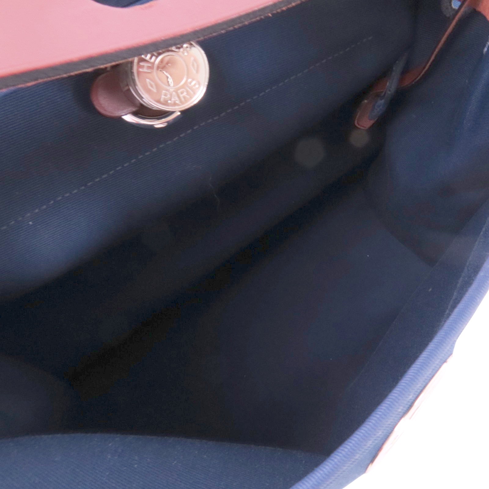 HERMES 帆布Herbag PM銀扣手挽肩背兩用袋