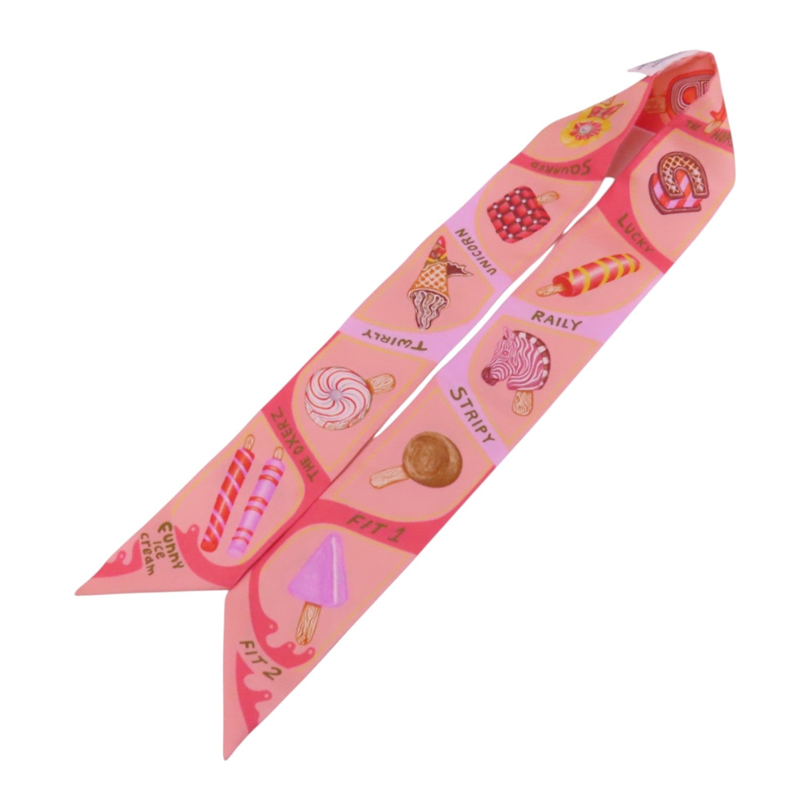 HERMES 絲質Twilly Scarf絲巾