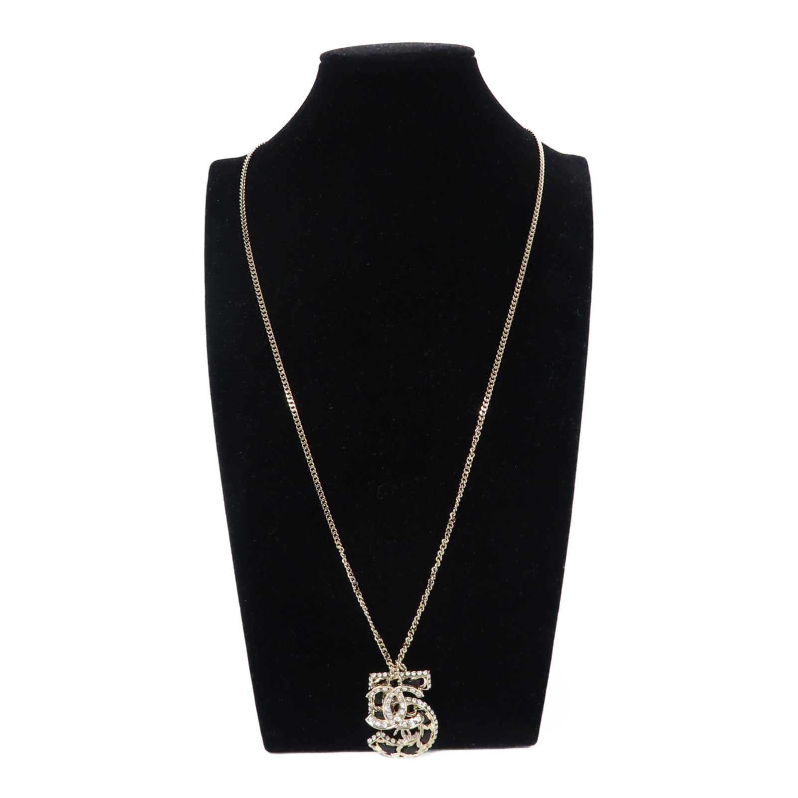 CHANEL 金屬Necklace項鍊黑色/金色