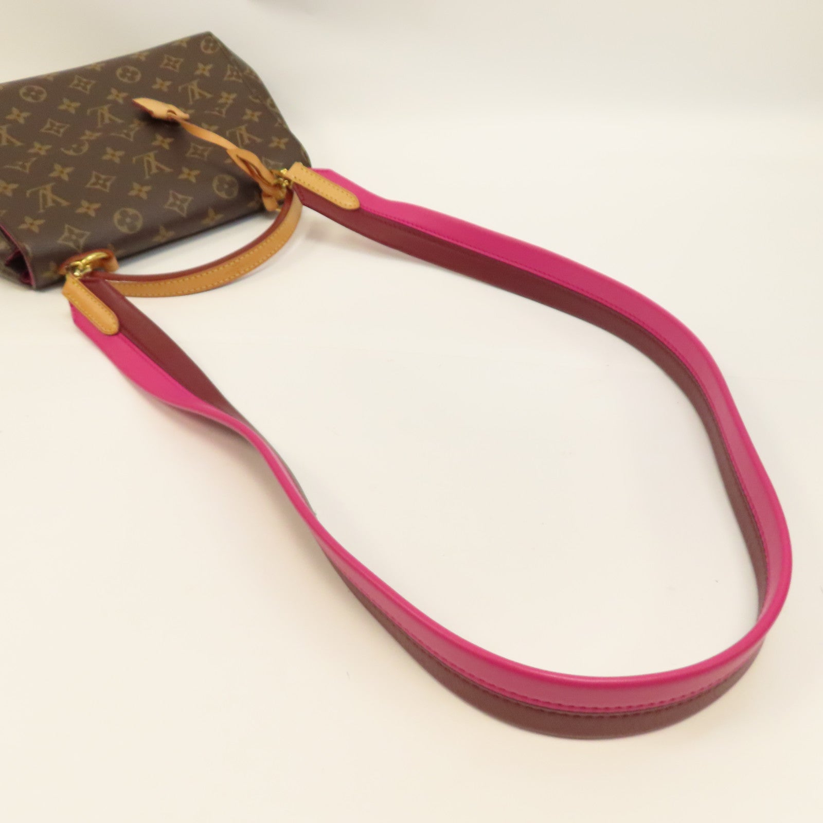 LOUIS VUITTON Monogram Cluny BB金扣手挽肩背兩用袋啡色