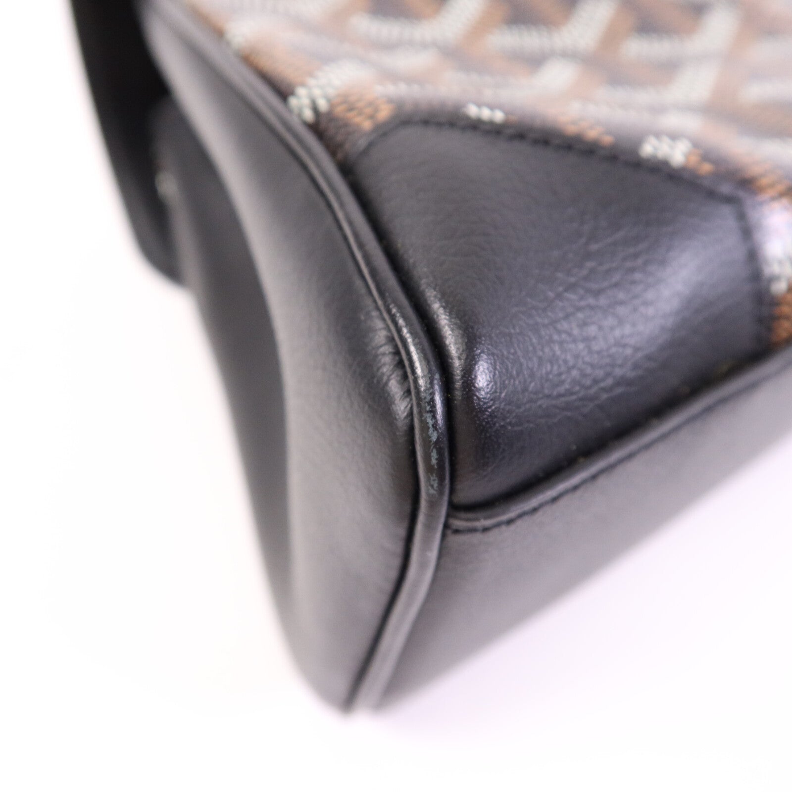 GOYARD 塗層帆布Saigon Souple Mini銀扣手挽肩背兩用袋