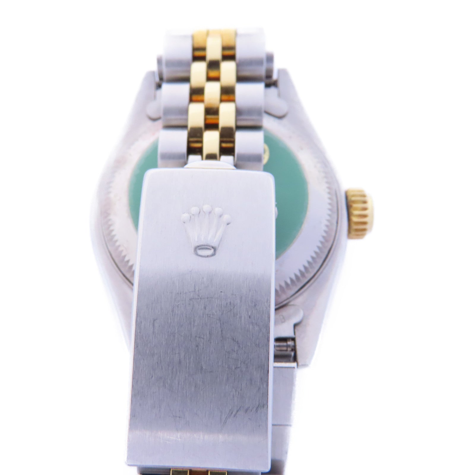 ROLEX Datejust 26mm 18K黃金/不鏽鋼/鑽石手錶自動機芯銀色