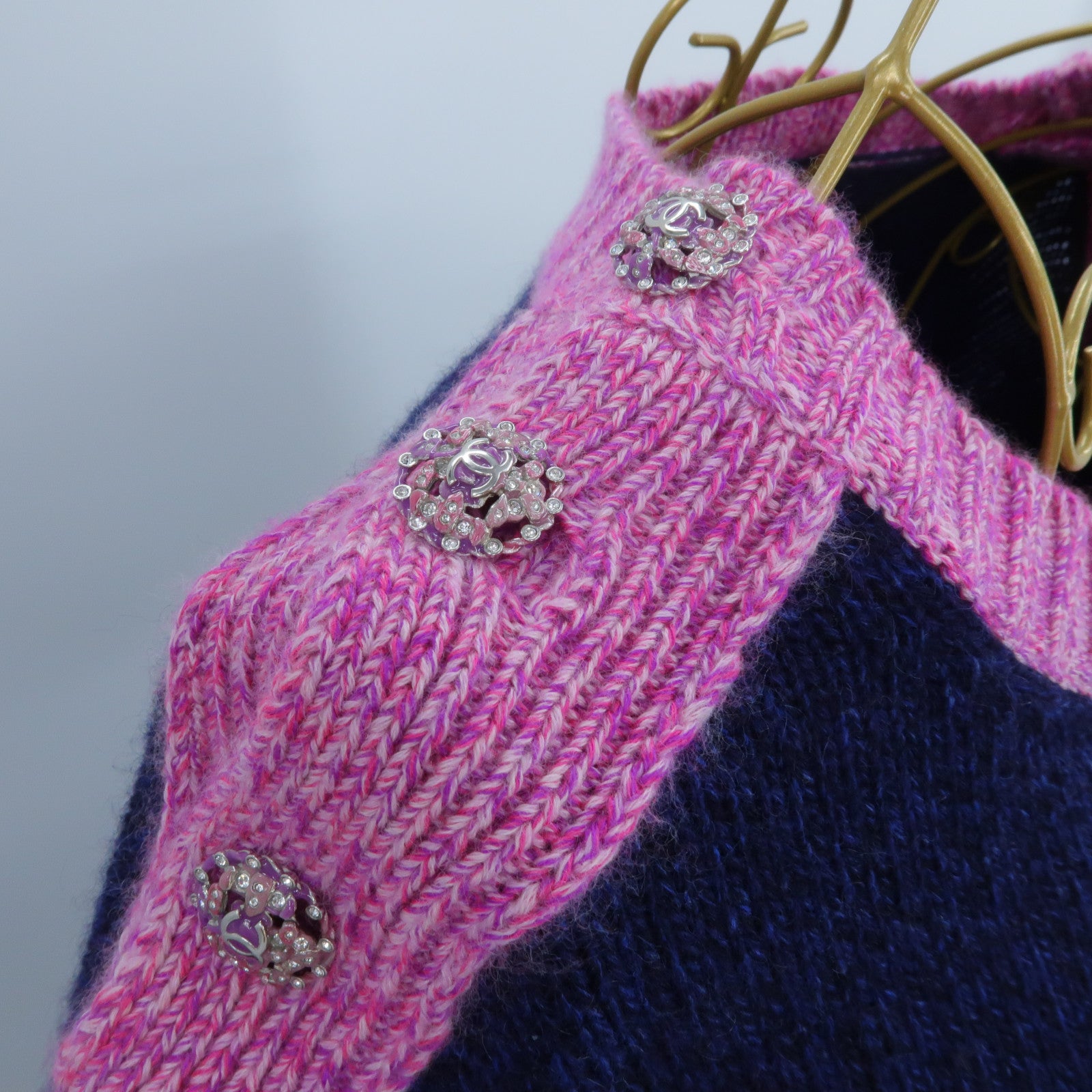 CHANEL Cashmere Cashmere Knit Top針織