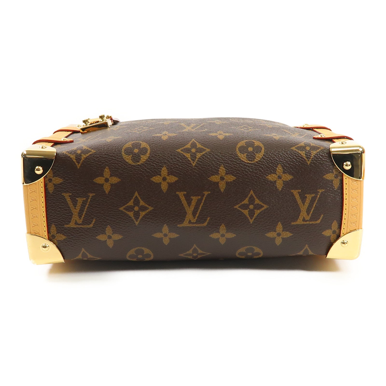 LOUIS VUITTON LV GHW Side Trunk Crossbody Shoulder Bag M46358 Monogram Brown