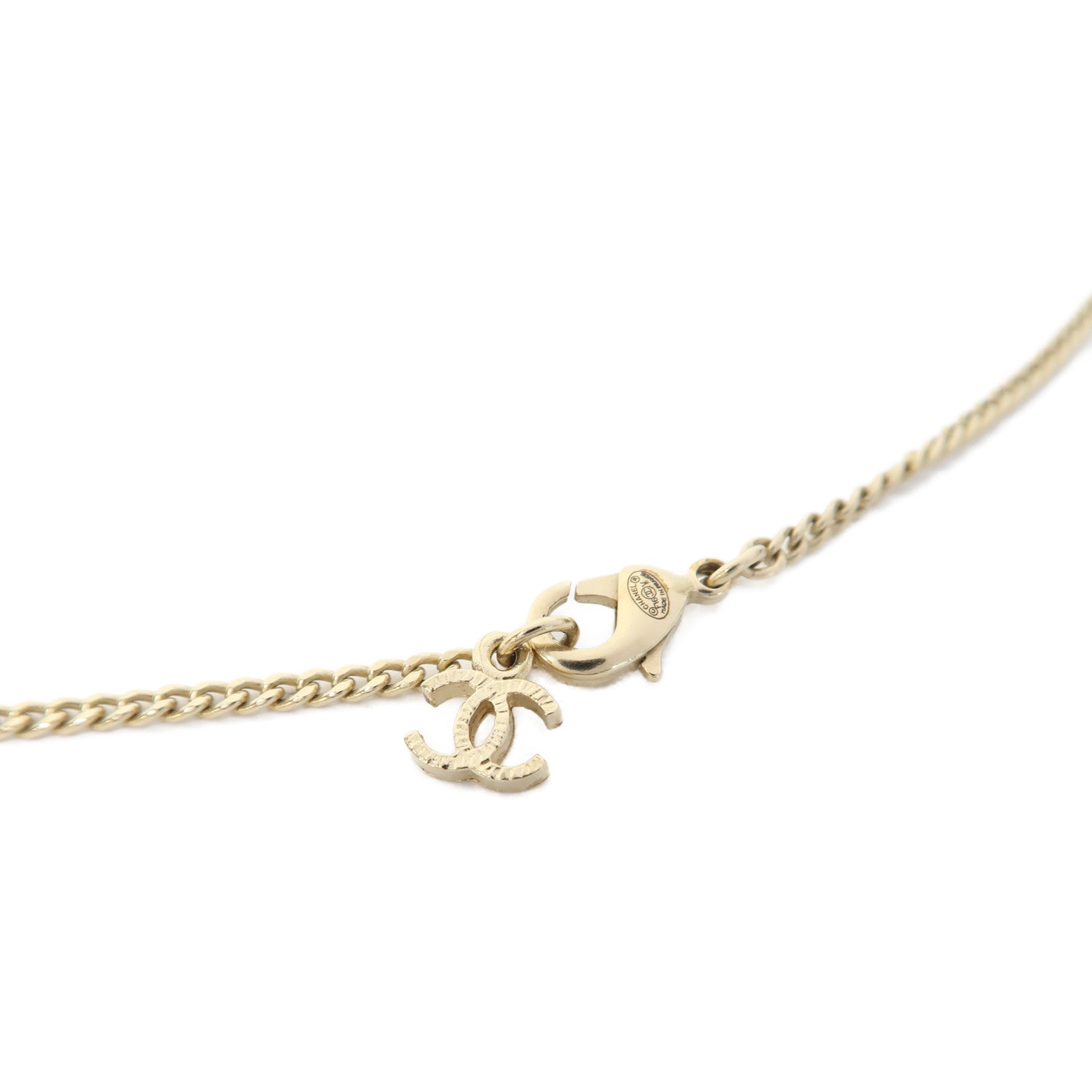 CHANEL 金屬Necklace項鍊金色