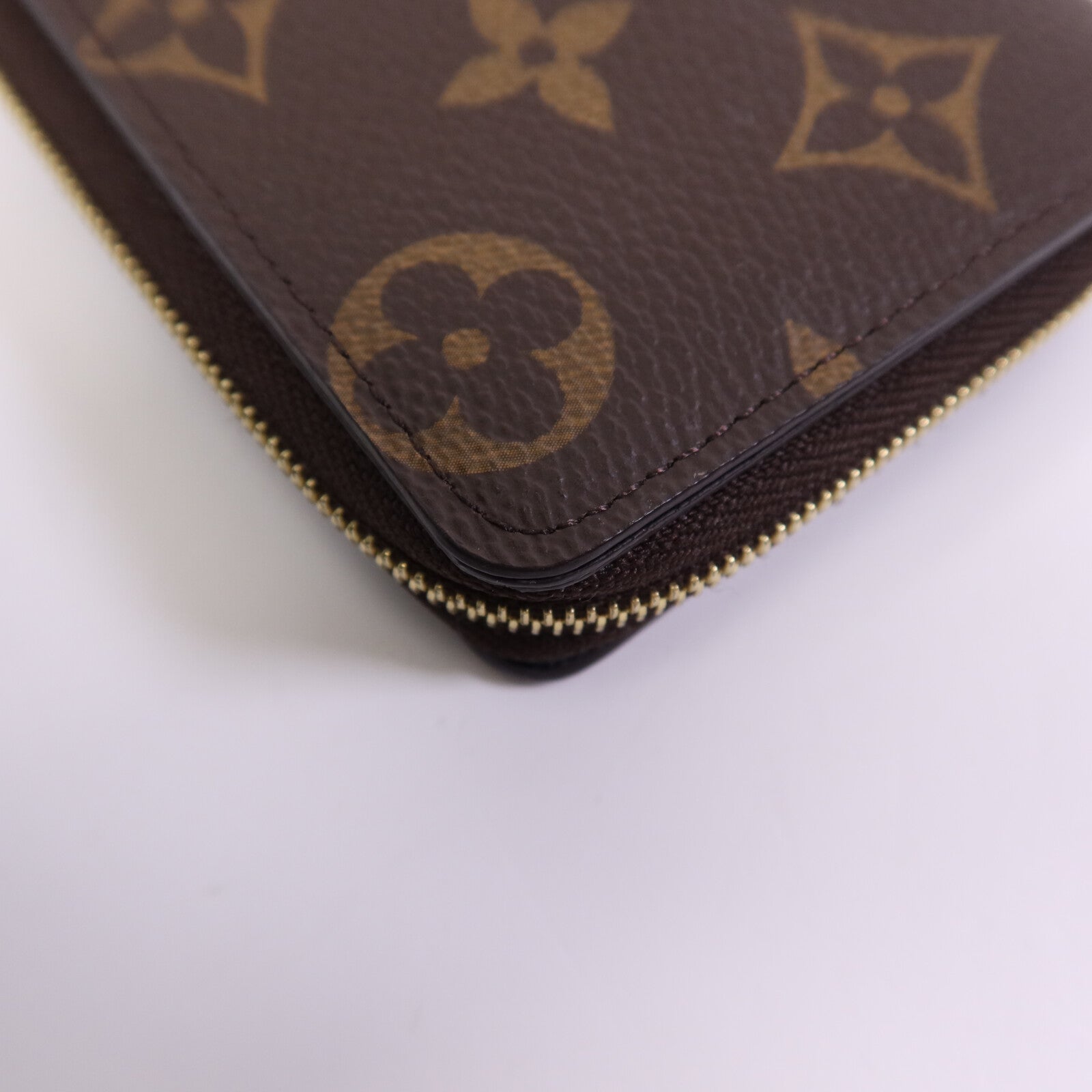 LOUIS VUITTON Monogram Reverse Lou Wallet金扣錢包