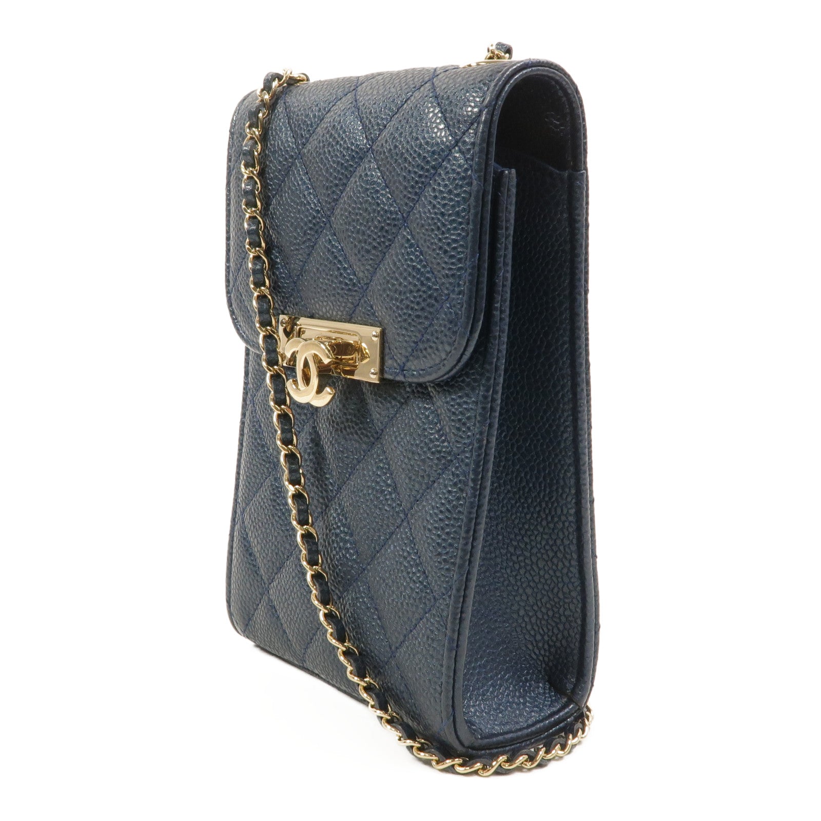 CHANEL 牛皮皮革Phone Holder With Chain肩背袋