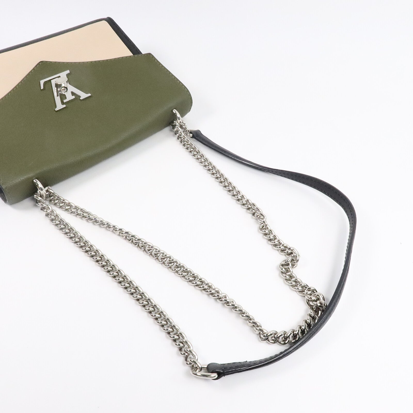 LOUIS VUITTON 牛皮皮革My Lock Me鏈帶肩背袋