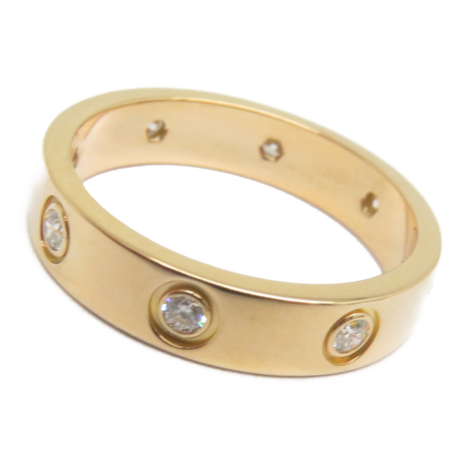 CARTIER 【激減優惠】18K玫瑰金Love Wedding Ring鑽石戒指Cartier#51/US#5.75
