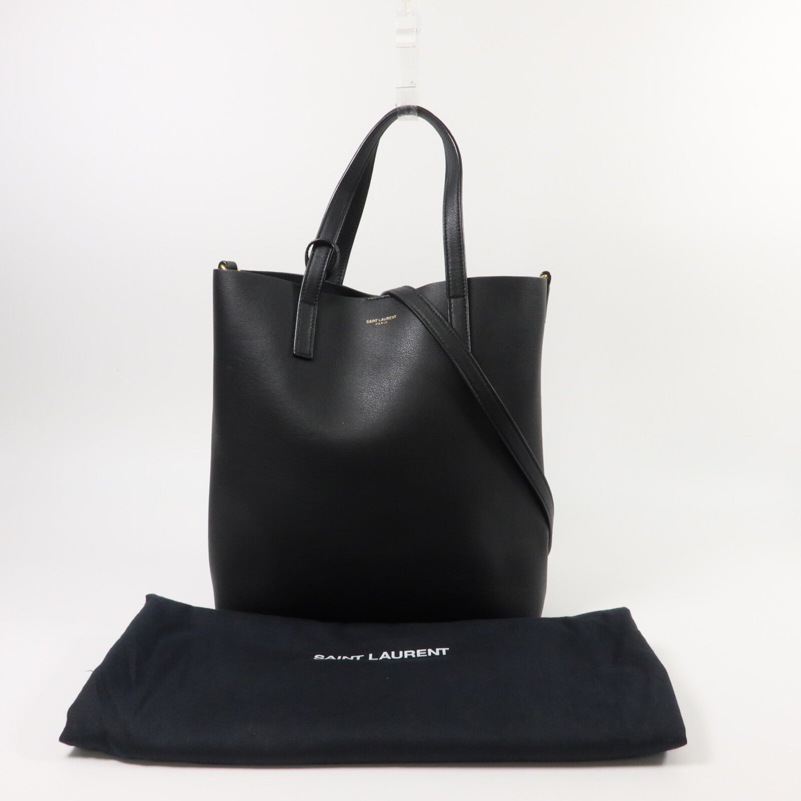 YVES SAINT LAURENT 牛皮皮革Toy Shopping Bag手挽肩背兩用袋