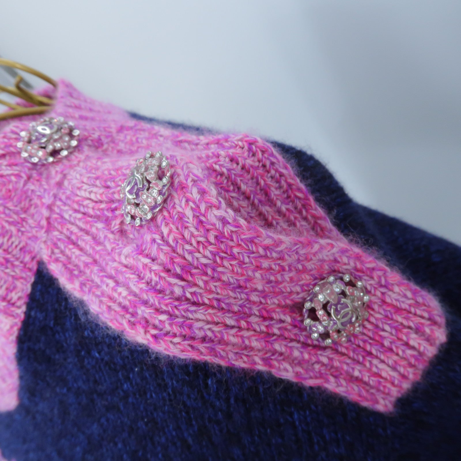 CHANEL Cashmere Cashmere Knit Top針織