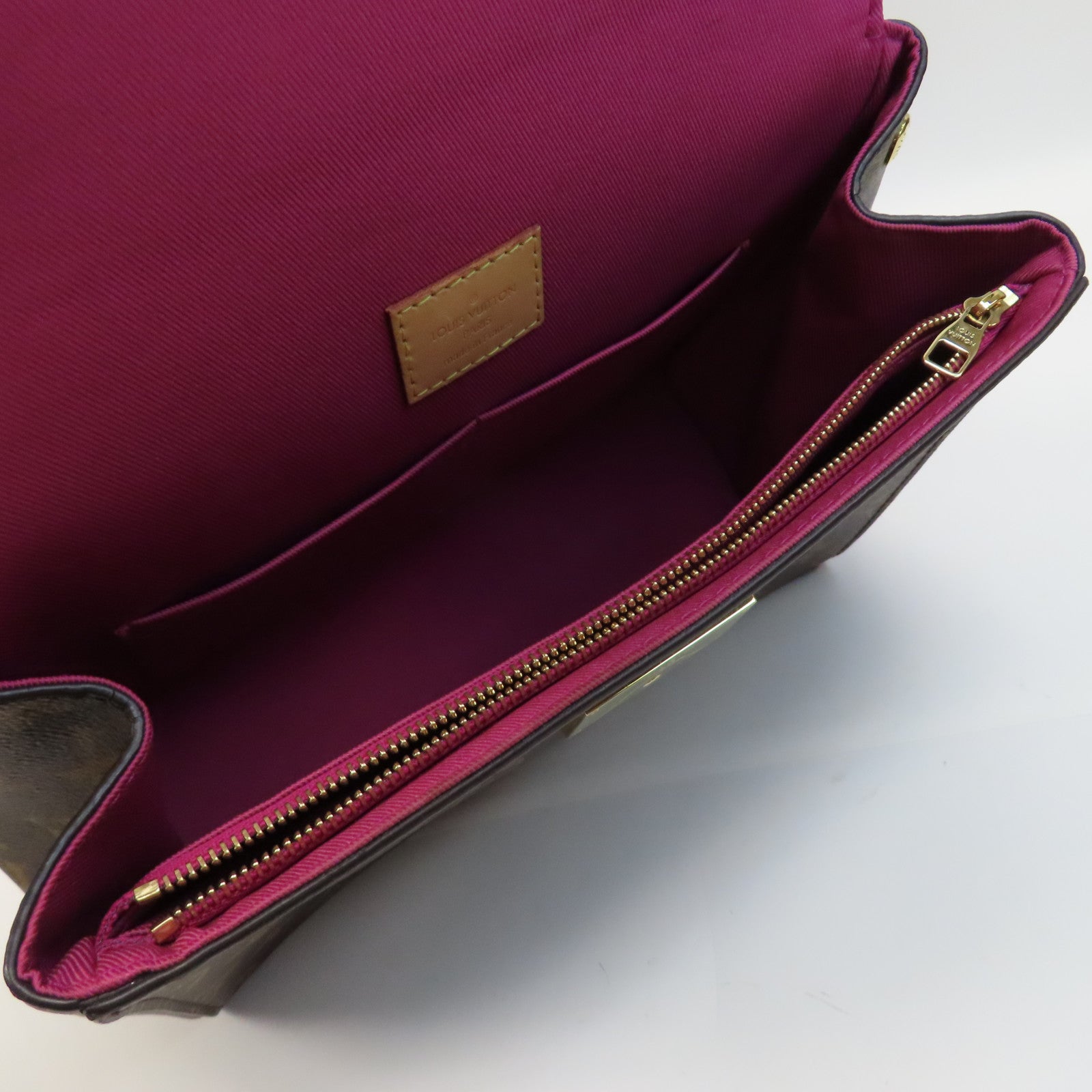 LOUIS VUITTON Monogram Cluny BB金扣手挽肩背兩用袋啡色