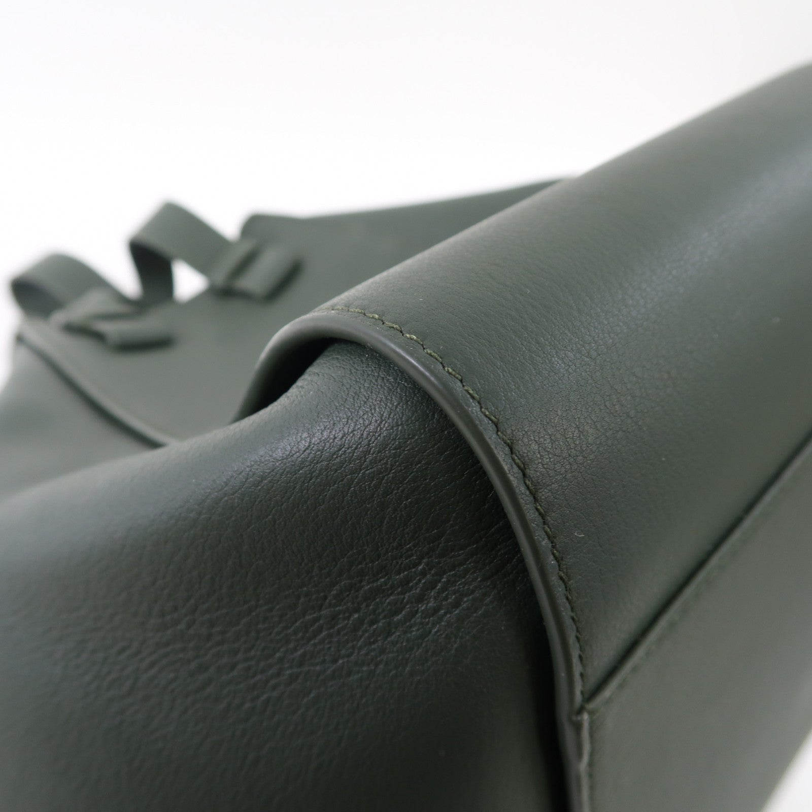 LOEWE 牛皮皮革Hammock Medium金扣手挽肩背兩用袋綠色