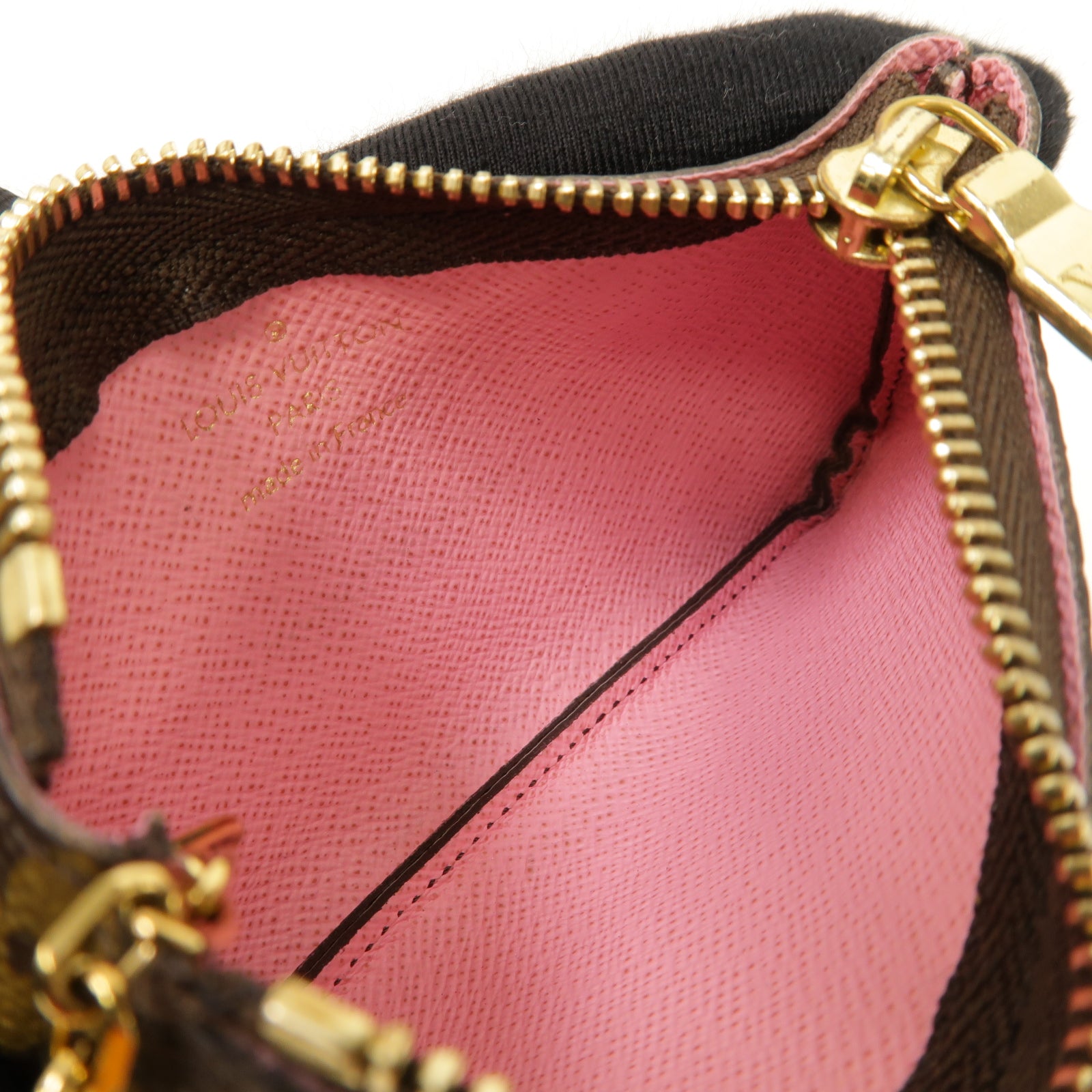 LOUIS VUITTON Monogram Coin/Key Case金扣零錢/鎖匙包啡色