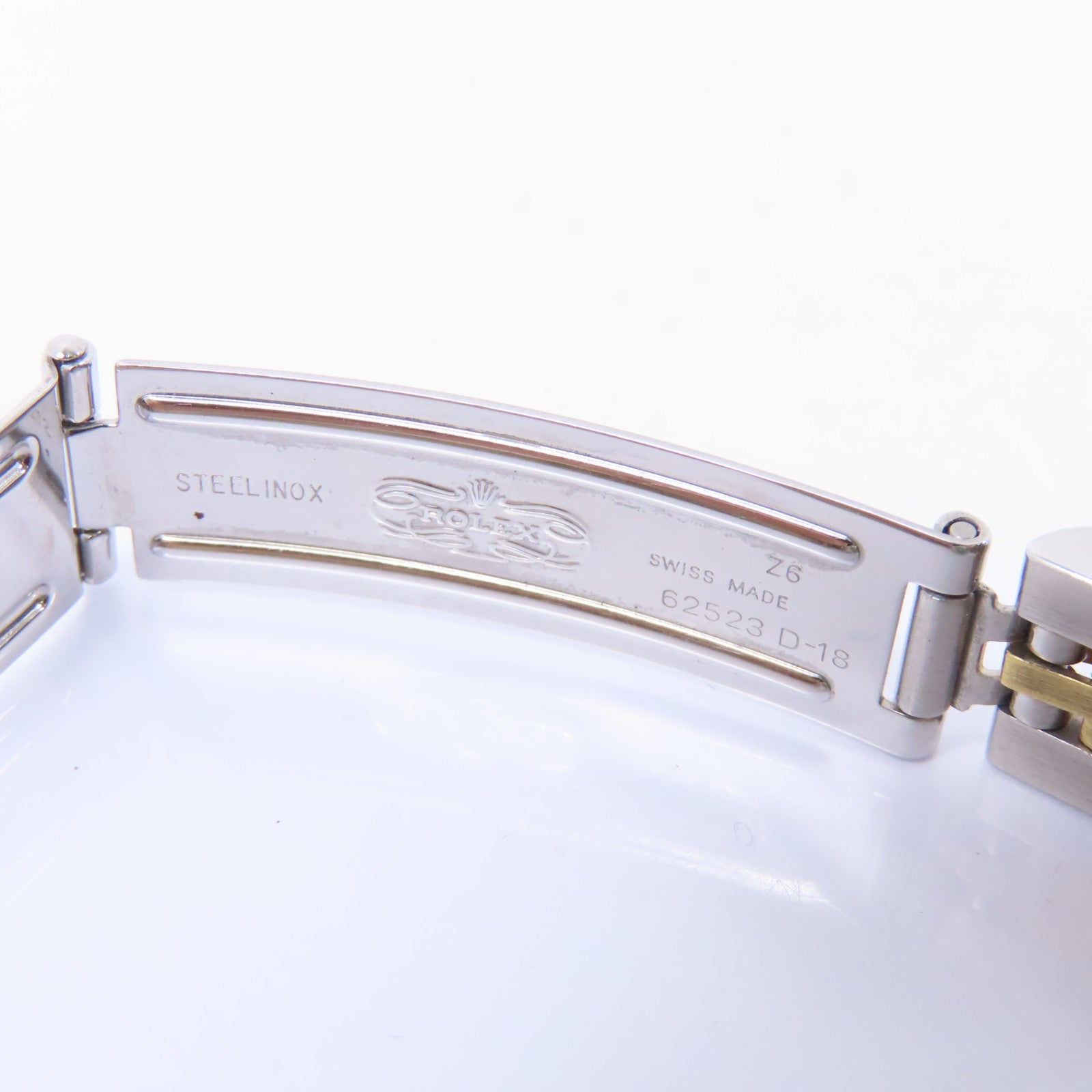 ROLEX Datejust 26mm 18K黃金/不鏽鋼/鑽石手錶自動機芯銀色