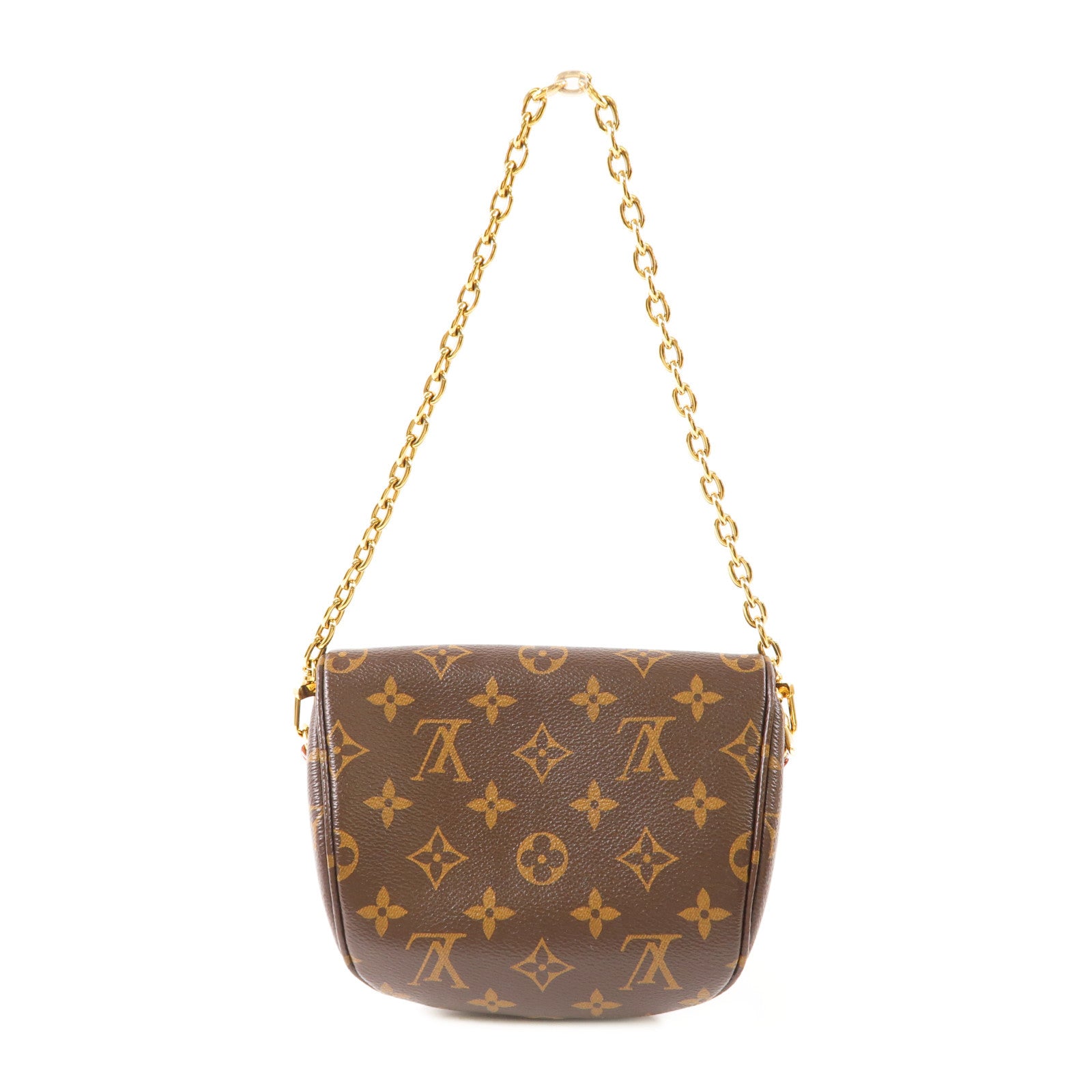 LOUIS VUITTON Monogram Mini Bumbag金扣手挽肩背兩用袋棕色