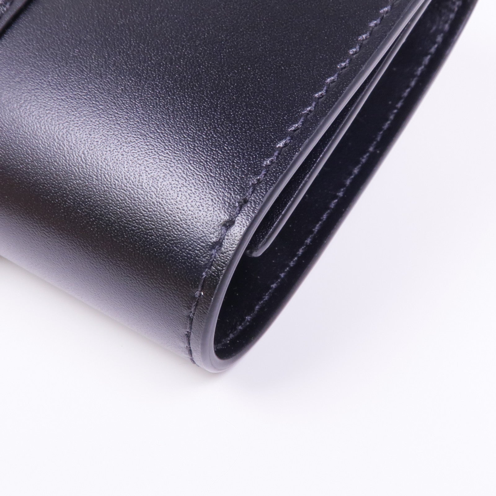 CELINE 牛皮皮革Trifold Wallet金扣錢包