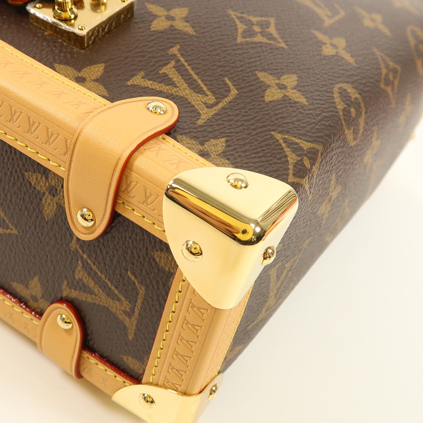 LOUIS VUITTON LV GHW Side Trunk Crossbody Shoulder Bag M46358 Monogram Brown