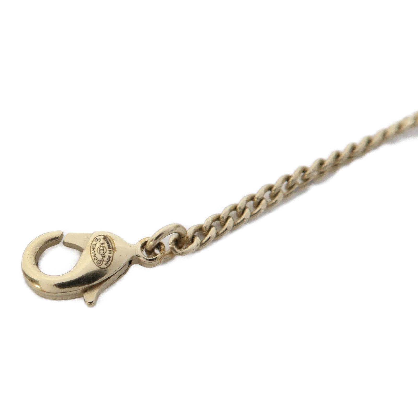 CHANEL 金屬Necklace項鍊金色