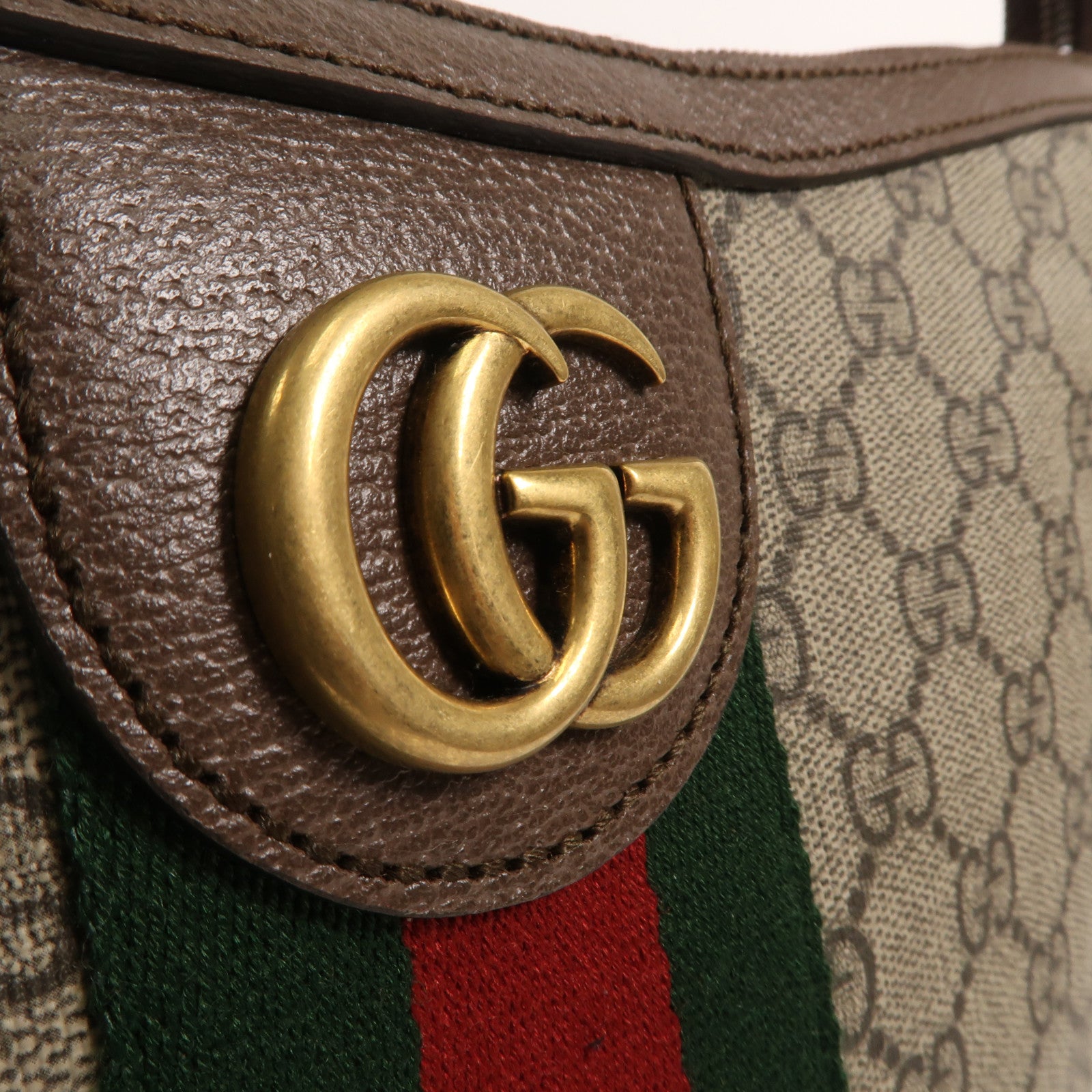 GUCCI 塗層帆布Ophidia Medium金扣肩背袋