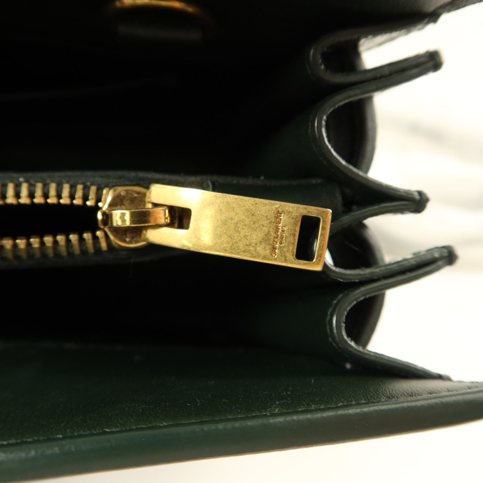 SAINT LAURENT 牛皮皮革/蛇皮皮革Sac de Jour金扣手挽肩背兩用袋