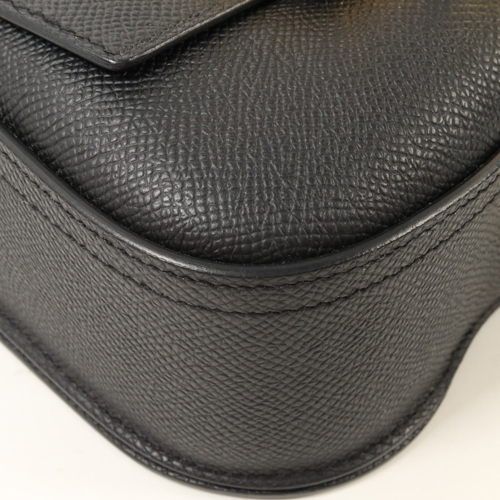 HERMES Epsom皮革Della Cavalleria Mini肩背袋Noir
