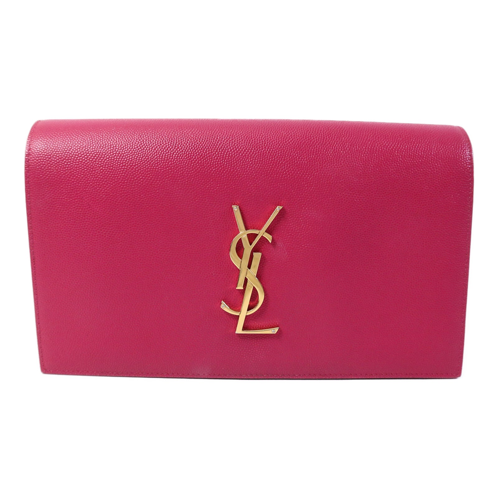 SAINT LAURENT 牛皮皮革Cassandre Clutch手拿包