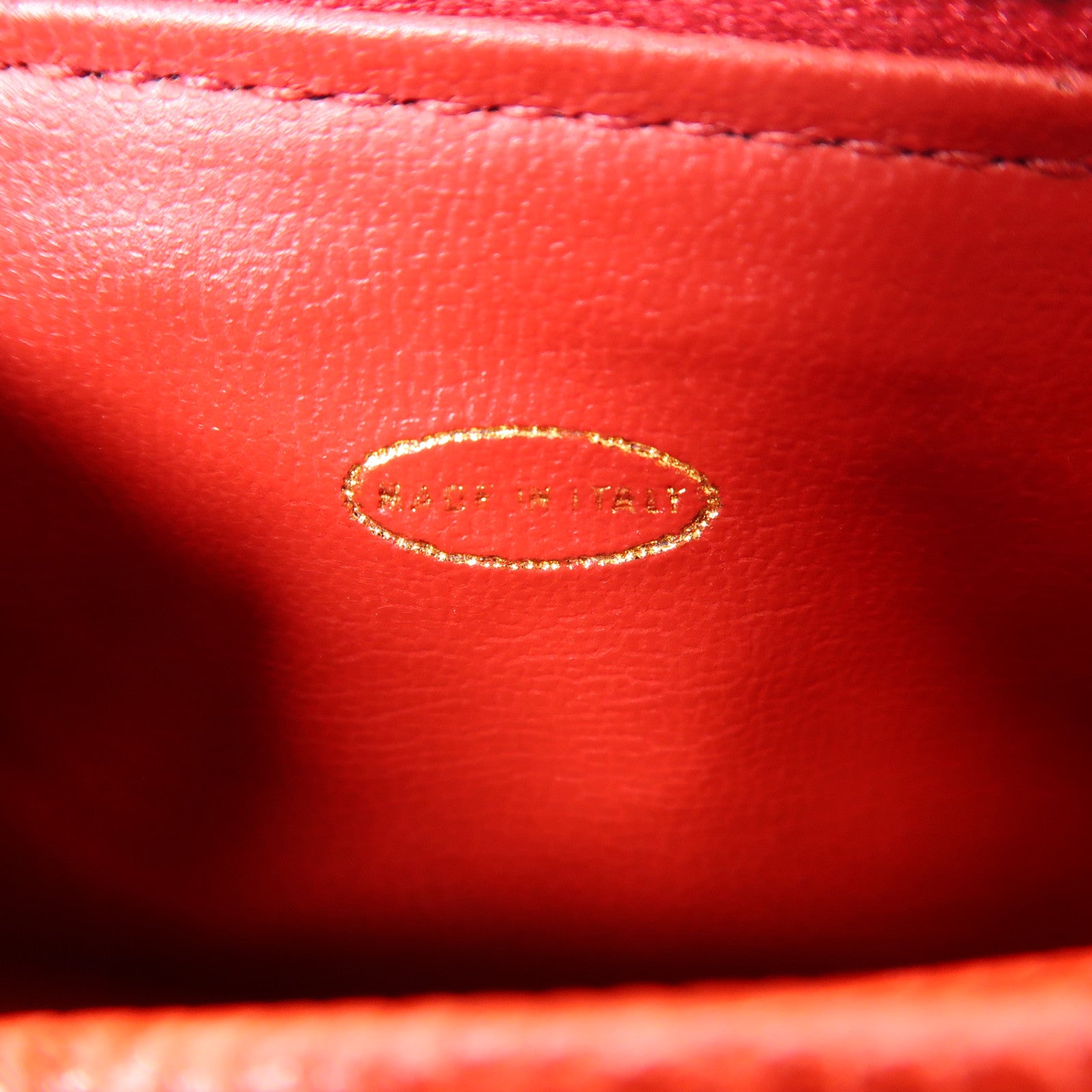 CHANEL 牛皮皮革Accessory Pouch金扣化妝袋
