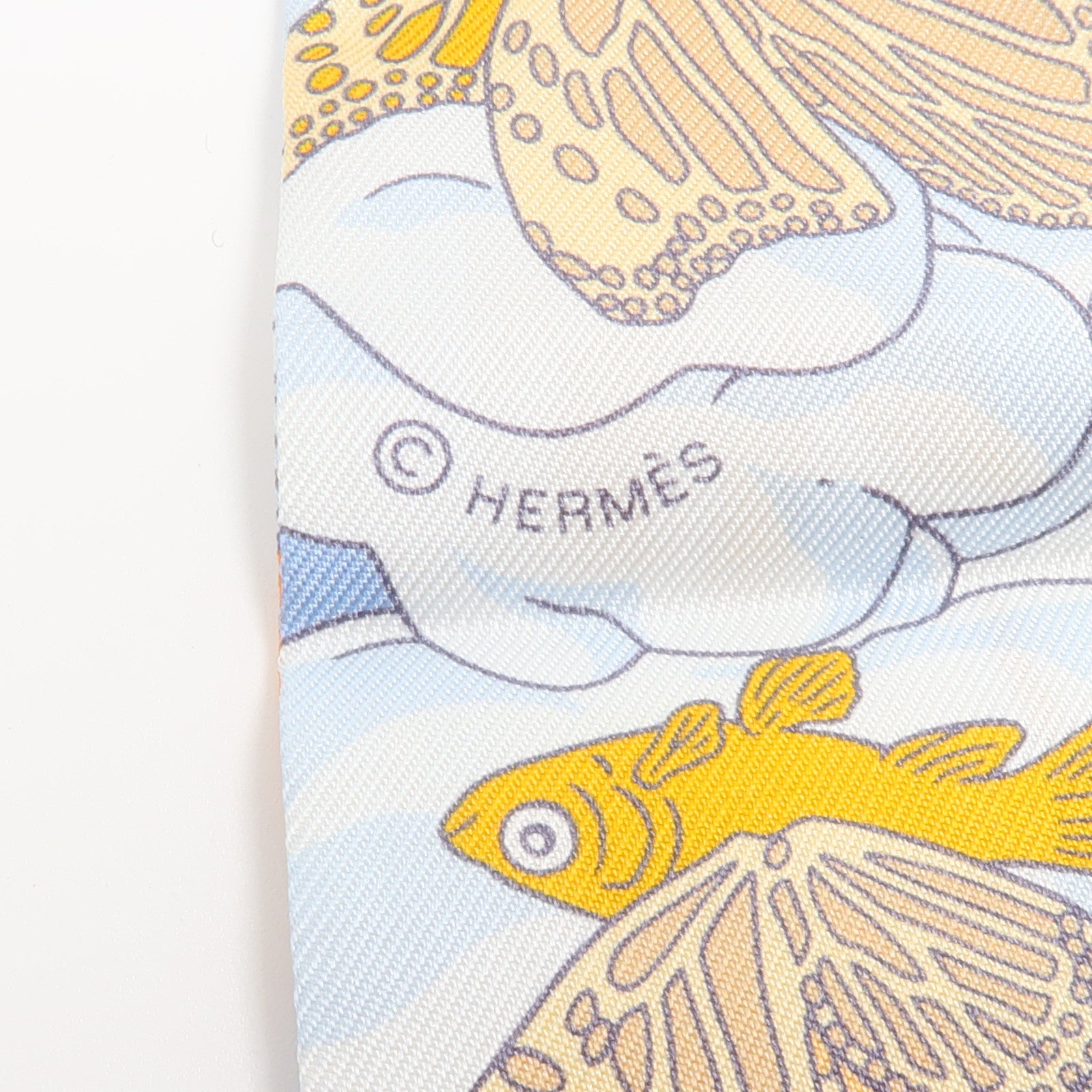 HERMES 絲質Twilly絲巾