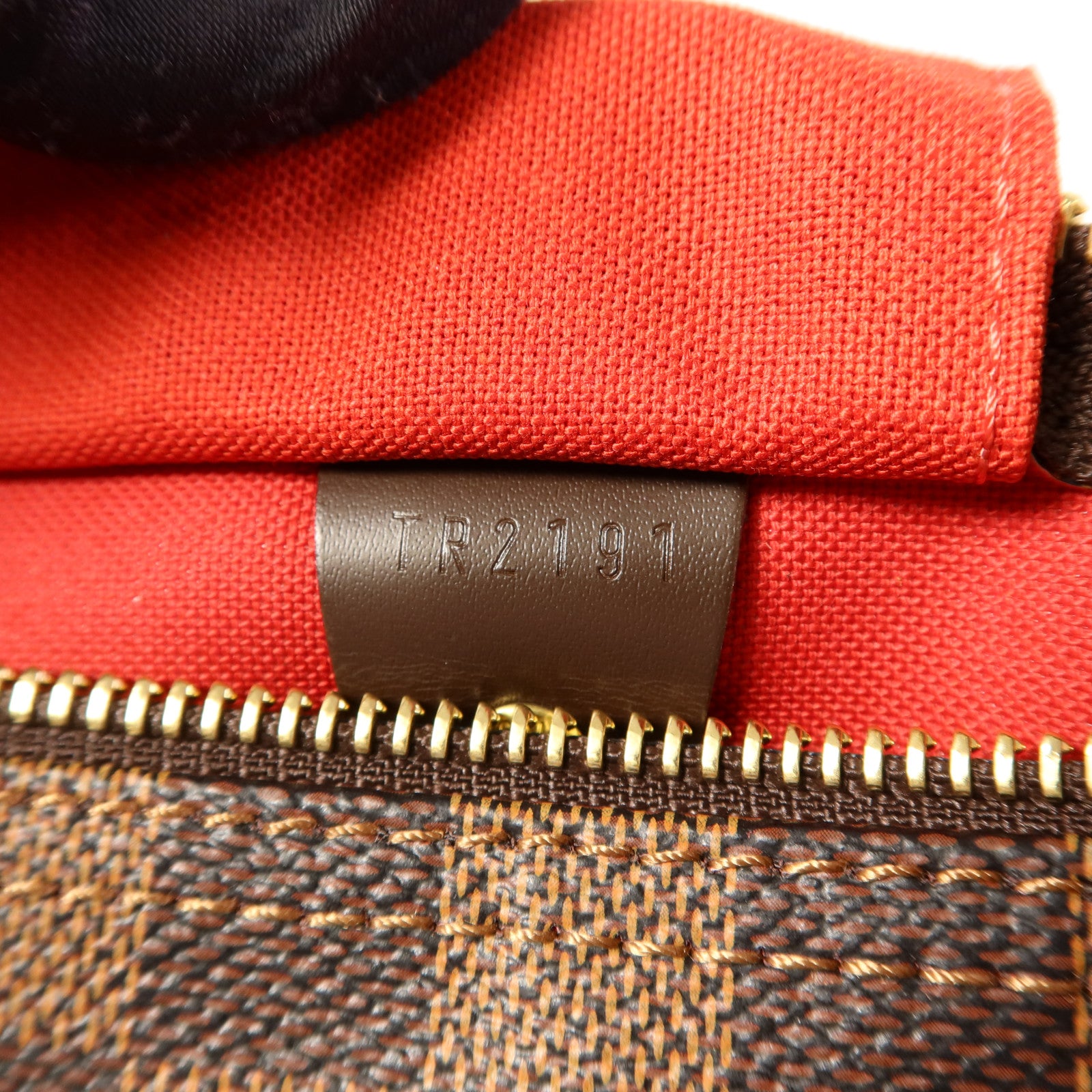 LOUIS VUITTON Damier Speedy 30金扣手挽袋