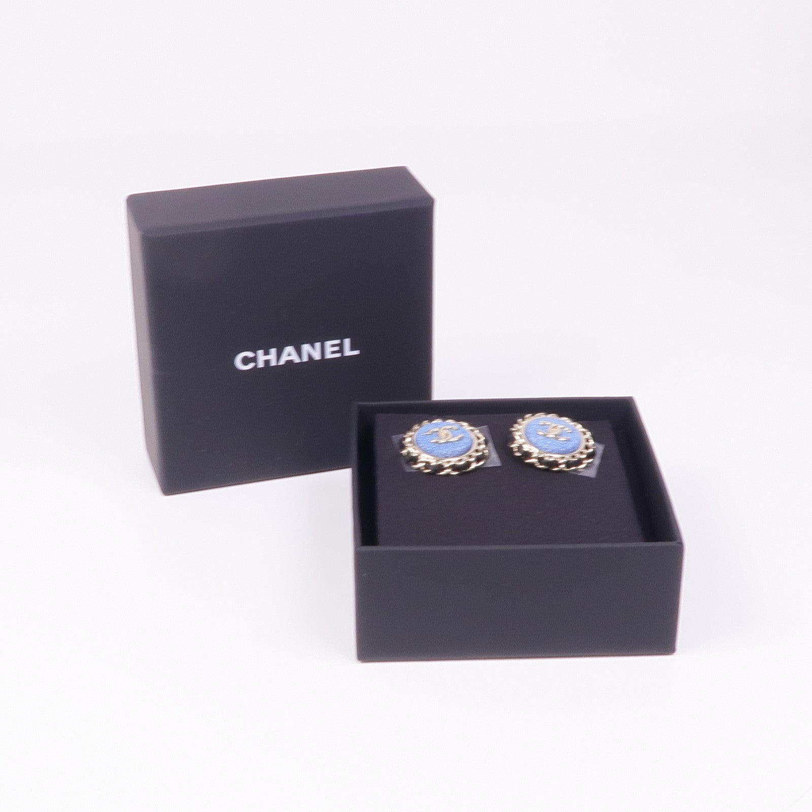 CHANEL 皮革/金屬Earrings耳環