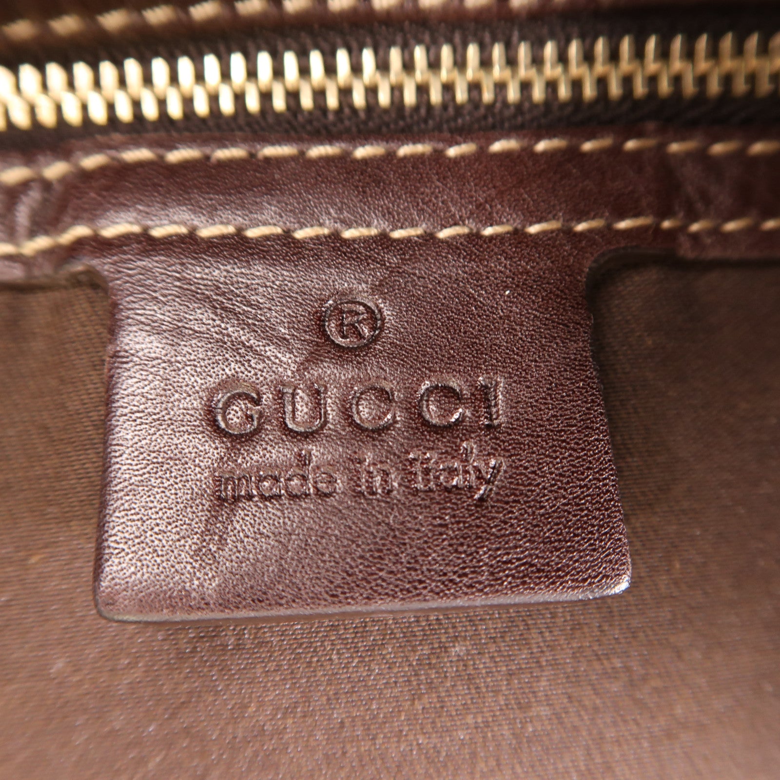 GUCCI 帆布Shoulder Bag金扣手挽袋