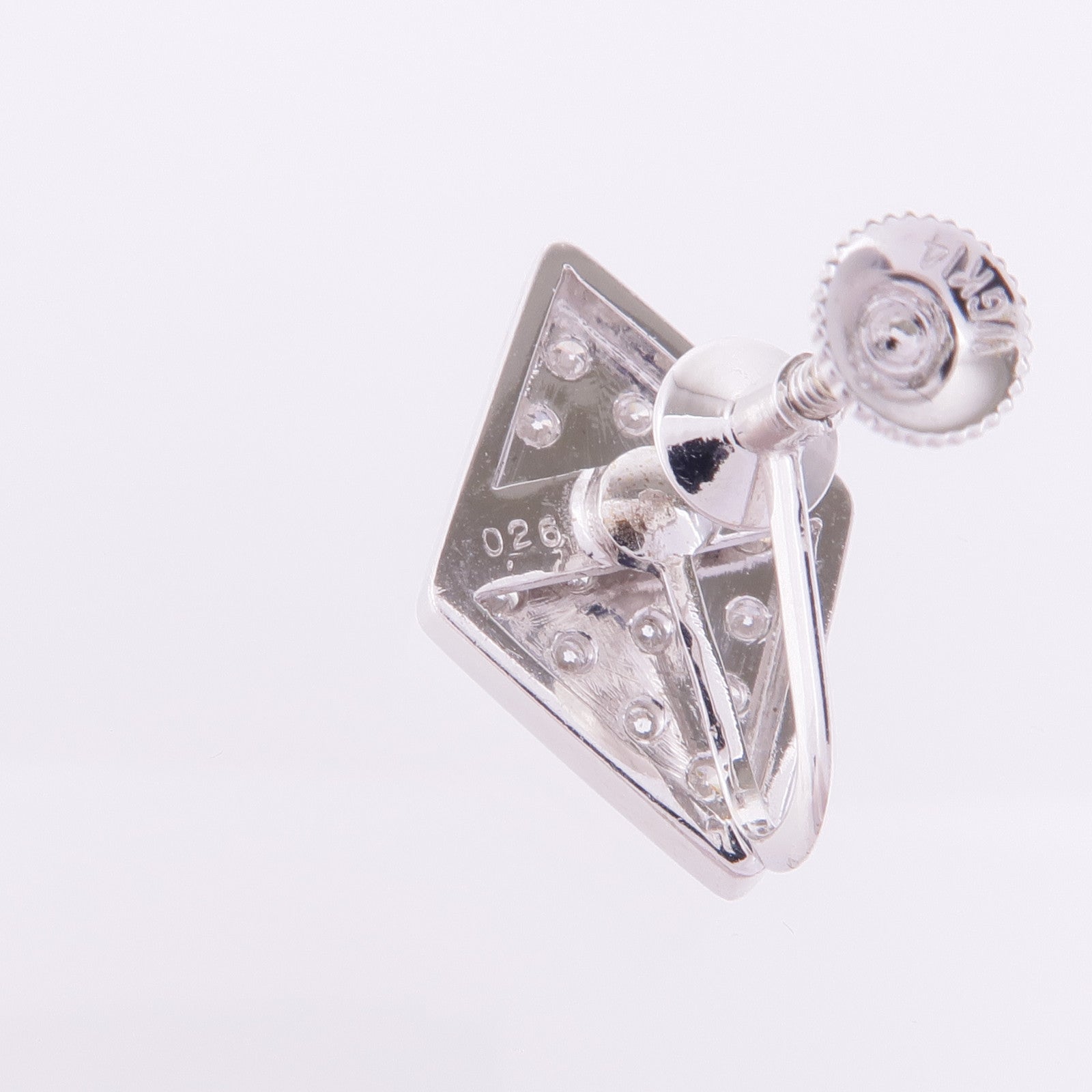 JEWELRY 14K白金Diamond Earrings鑽石耳環