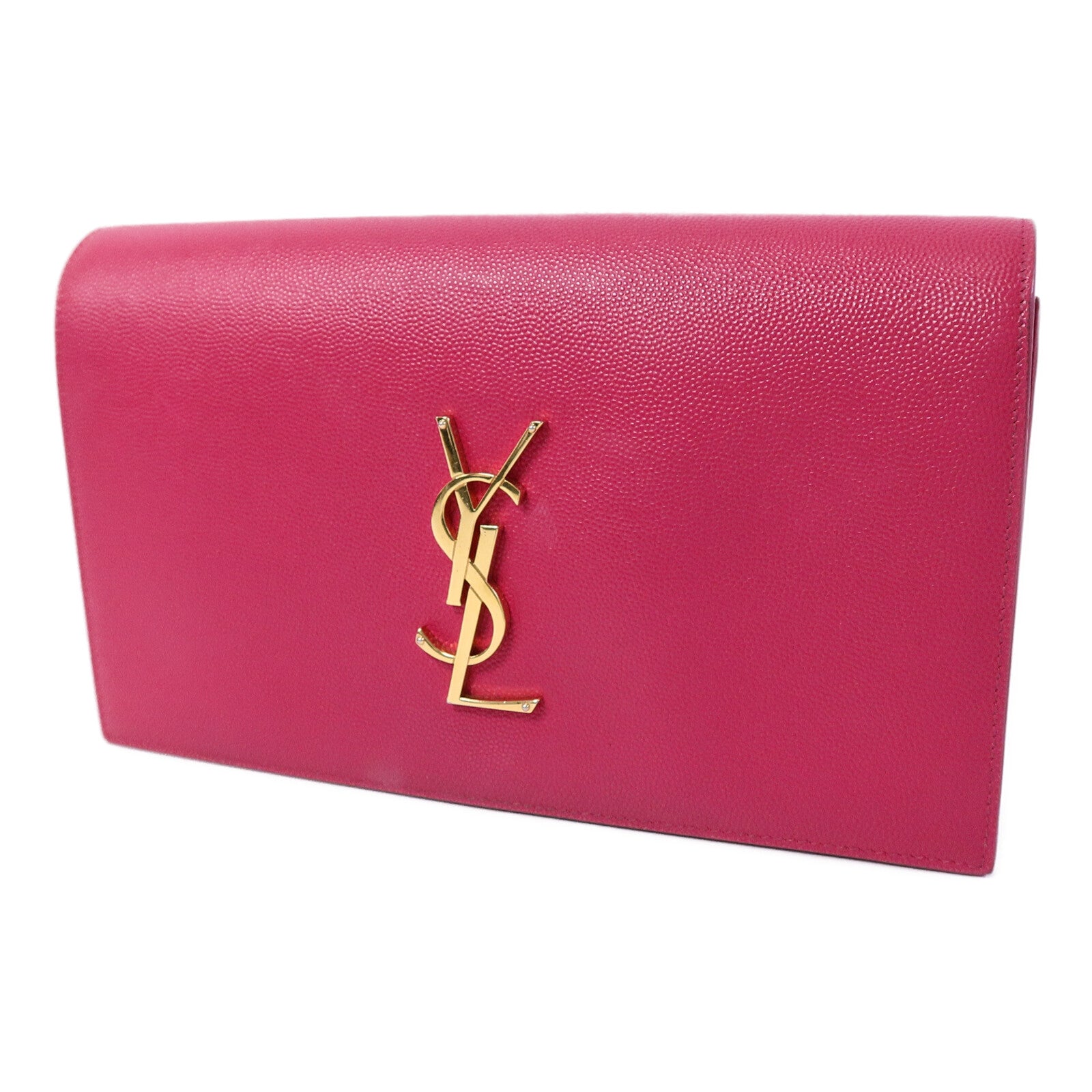 SAINT LAURENT 牛皮皮革Cassandre Clutch手拿包