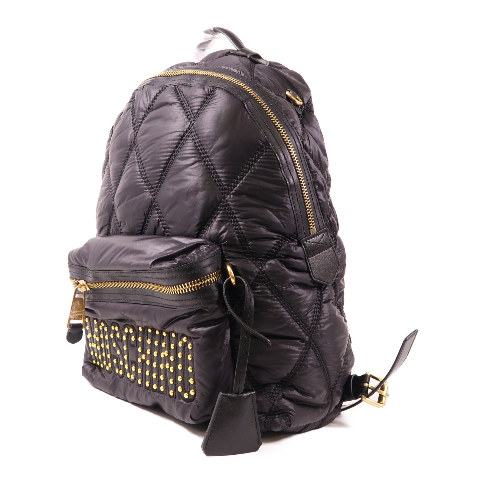 MOSCHINO 尼龍Backpack金扣背包