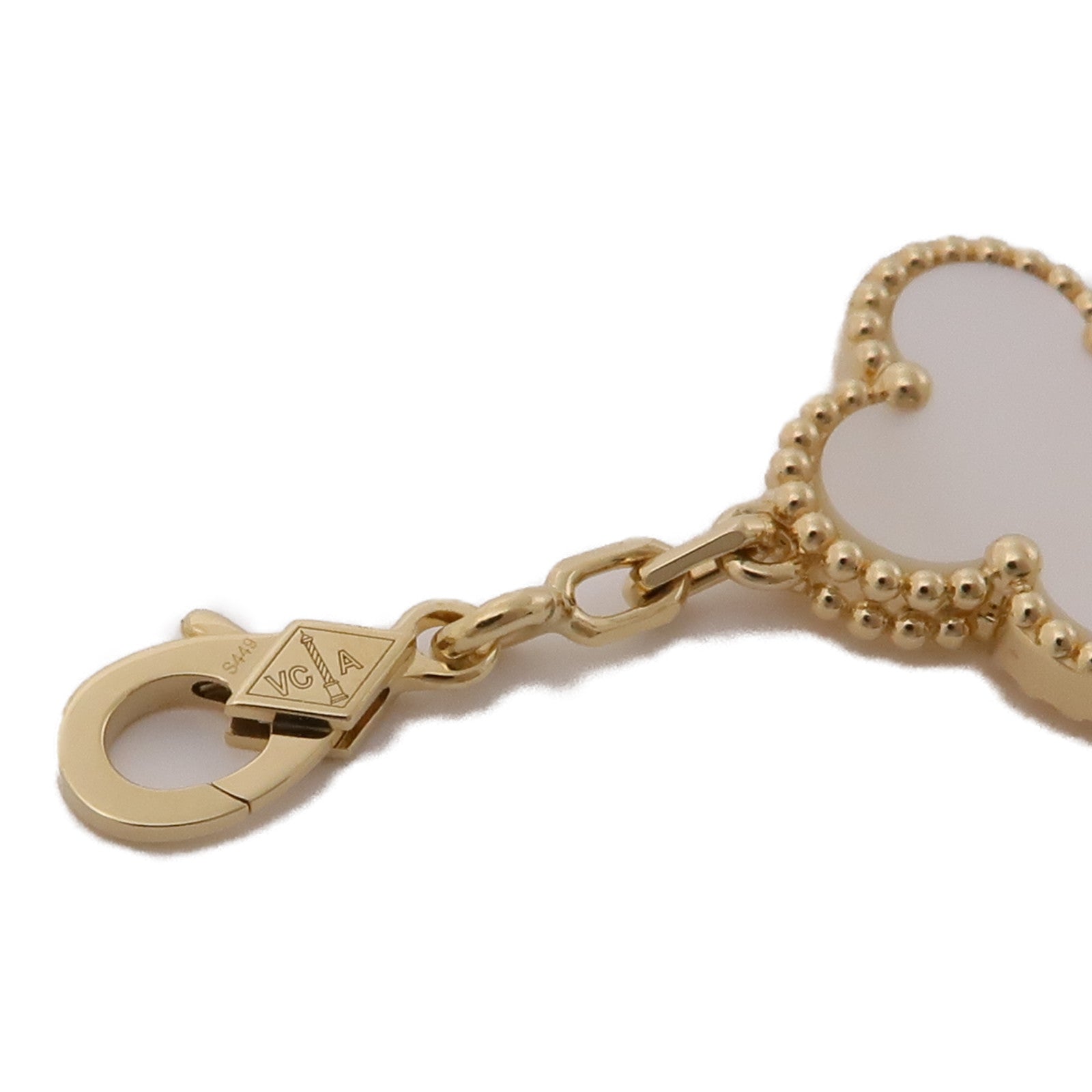 Van Cleef & Arpels 18K黃金Vintage Alhambra 5 Motif手鏈