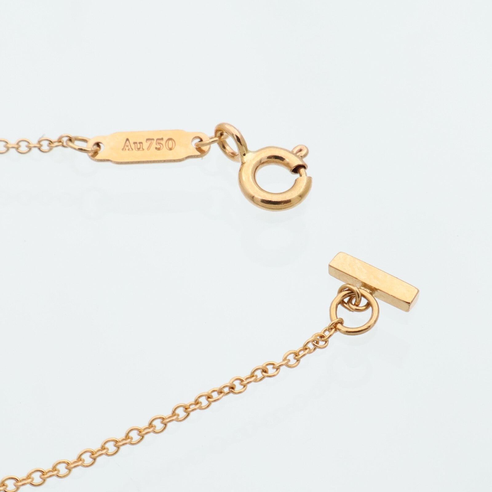 TIFFANY＆CO 18K玫瑰金T-Smile Necklace項鍊