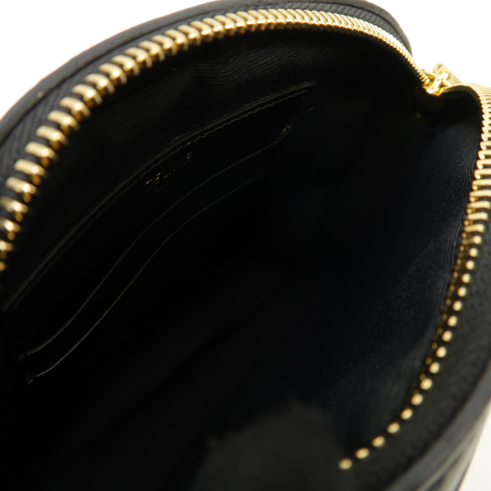 CELINE 【激減優惠】牛皮皮革Shoulder Bag金扣肩背袋黑色