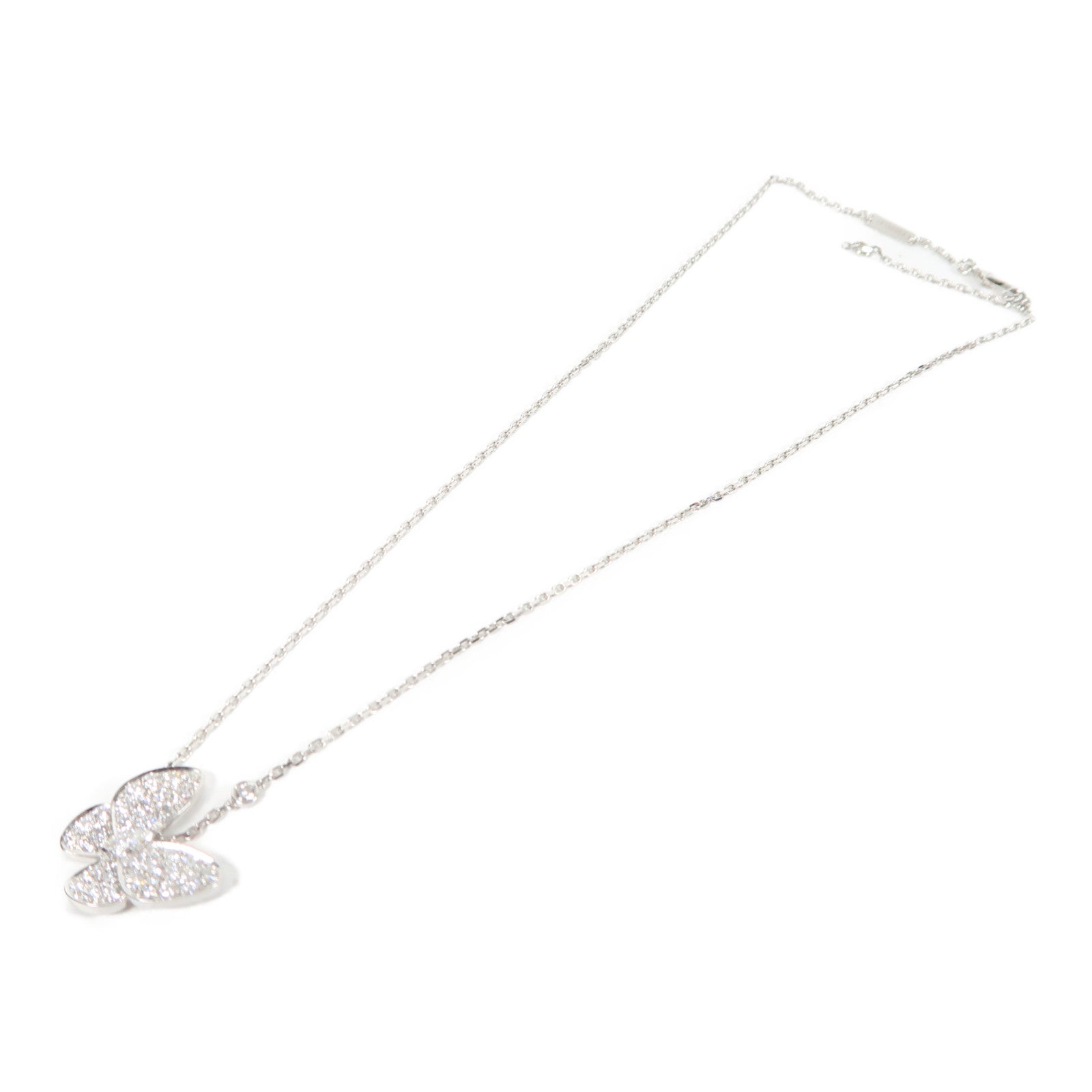 Van Cleef & Arpels 【激減優惠】18K白金Two Butterfly Necklace項鏈
